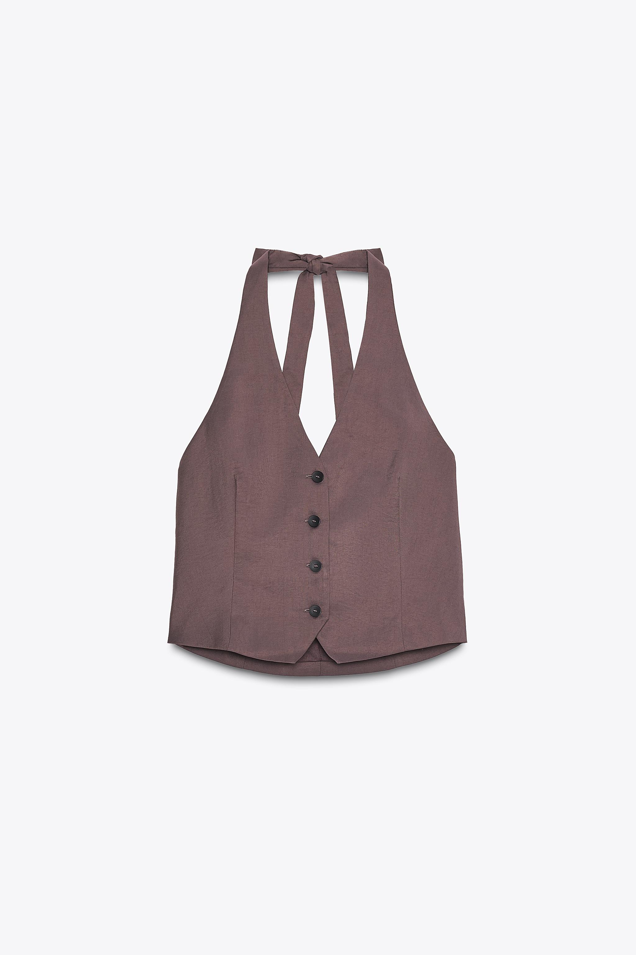 GILET HALTER NOUÉE