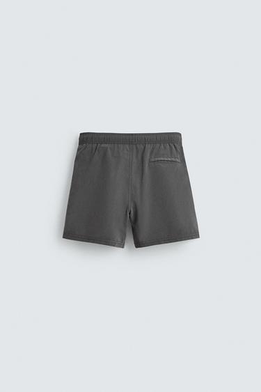 MAILLOT DE BAIN MI-LONG À ŒILLETS MÉTALLIQUES - Gris de Zara - Image 7