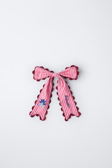 HAIR SCRUNCHIE CLIP BOW SISSEL EDELBO X ZARA KIDS - Pink by Zara