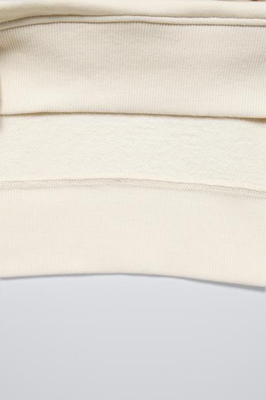 TEXT PRINT SWEATSHIRT AND JOGGERS SET - Ecru by Zara - Image 6
