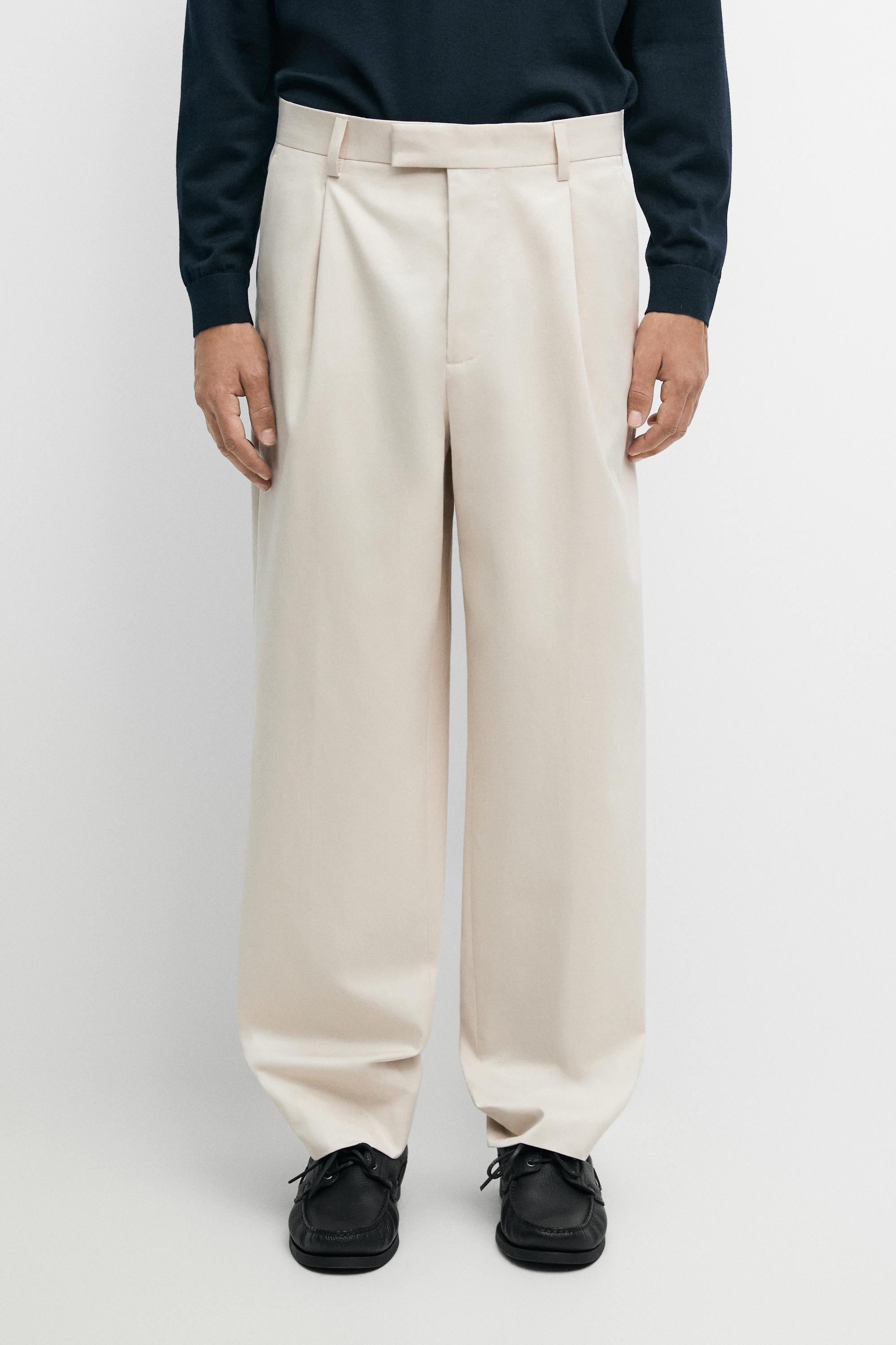 100% cotton darted pants