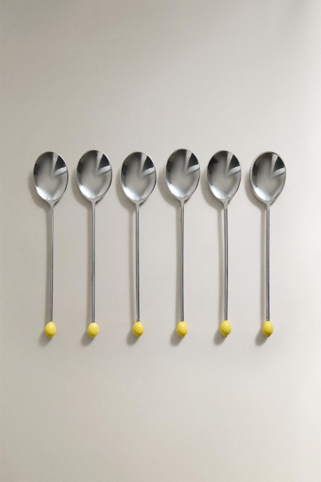 PACK OF STEEL LEMON DESSERT SPOONS (PACK OF 6)