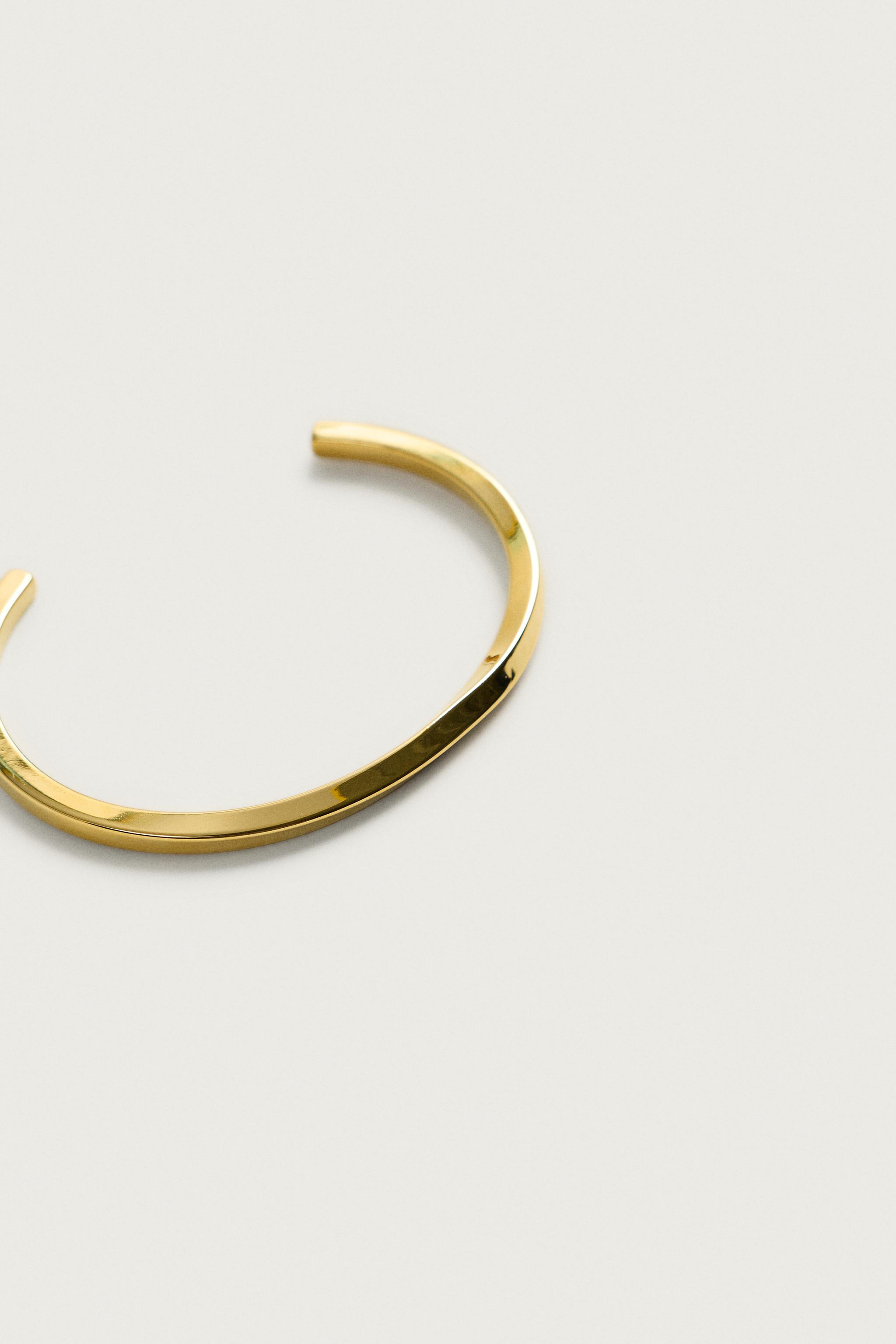 Мужские аксессуары Zara STAINLESS STEEL CUFF BRACELET — фото 4