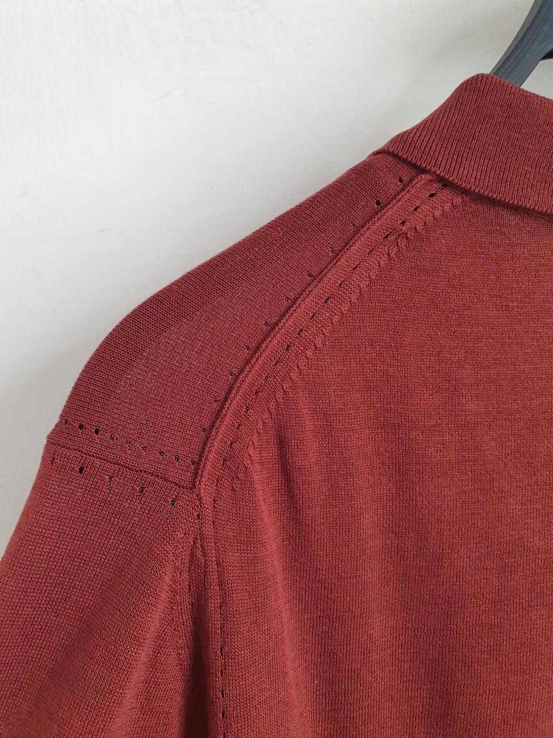 PLAIN KNIT CARDIGAN WITH SILK - Image 9