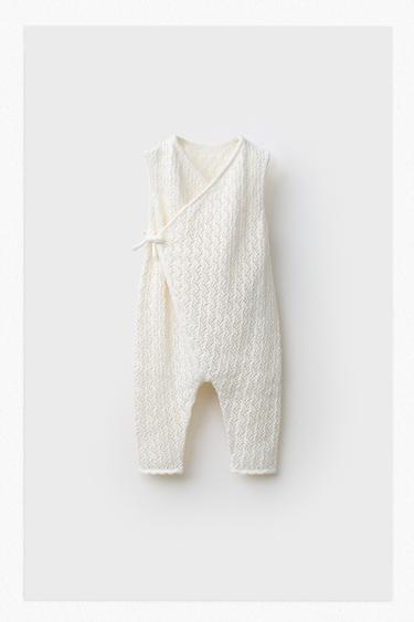 KIMONO Z BOMBAŽEM IN ŠKRLATNO SVILO - Ekru barva od Zare