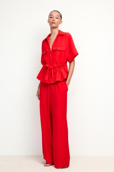 قميص سفاري - مرجان by Zara - Image 0