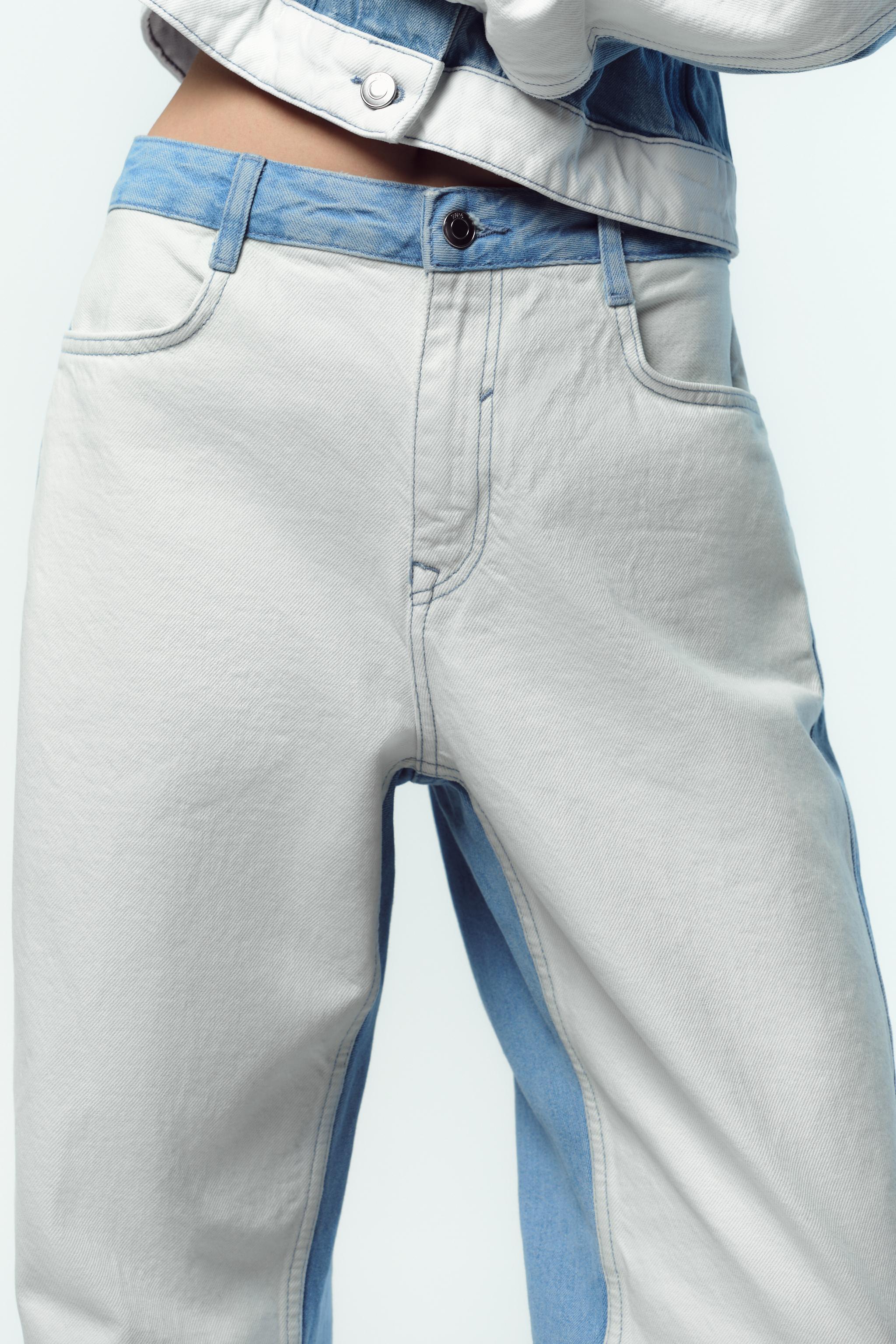 JEAN DROIT TAILLE MOYENNE COMBINÉ Z1975