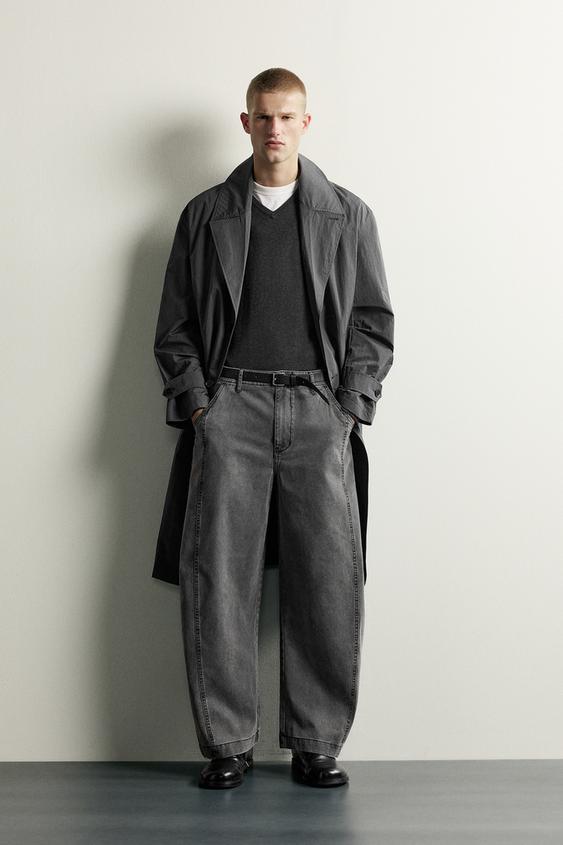BALLOON FIT SEWN TROUSERS - Black by Zara - Image 0