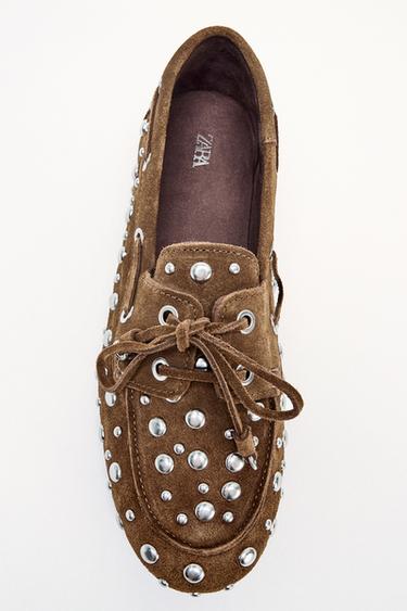 NÁUTICO SERRAJE TACHAS - Marrón de Zara