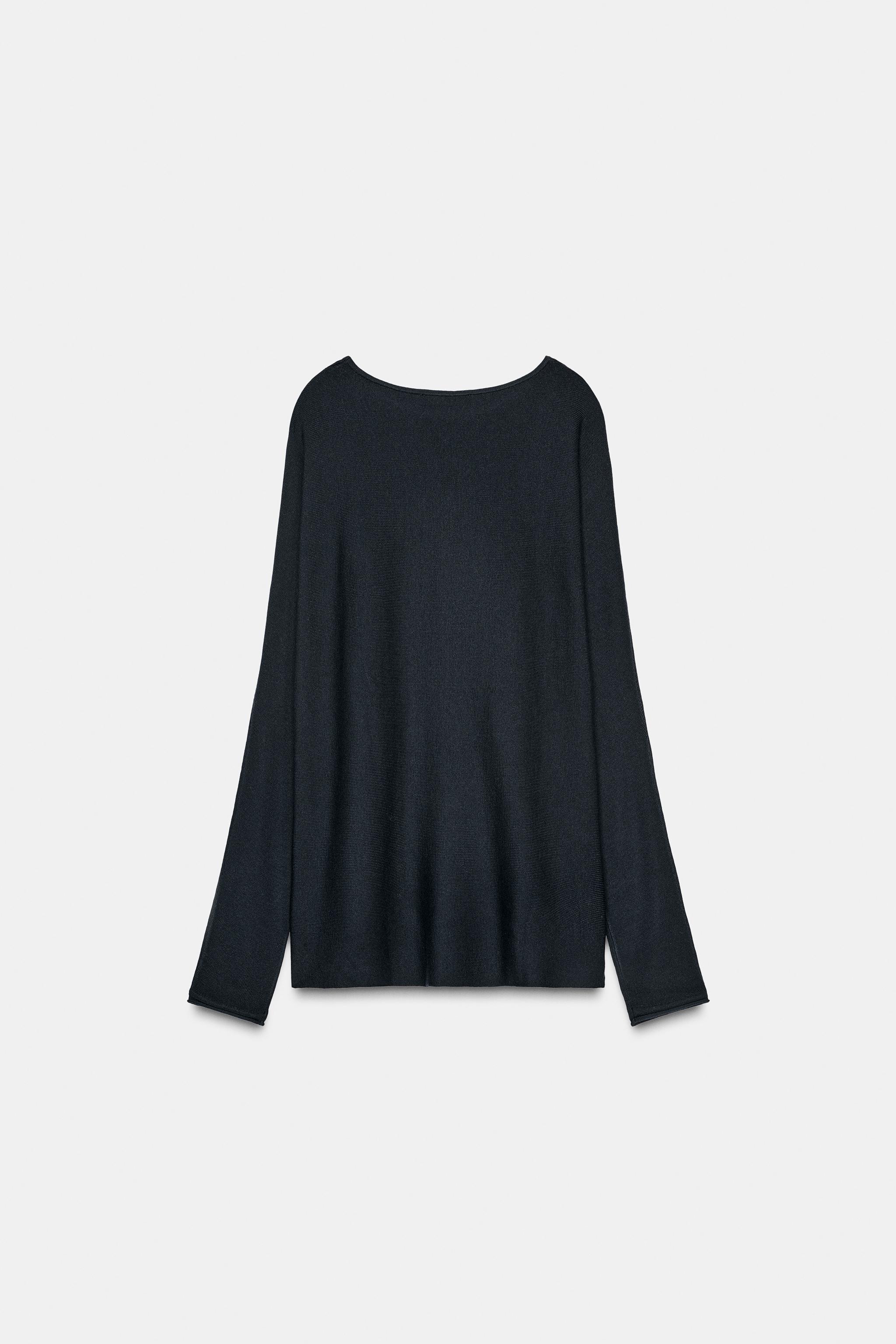 LONG CAPE KNIT SWEATER