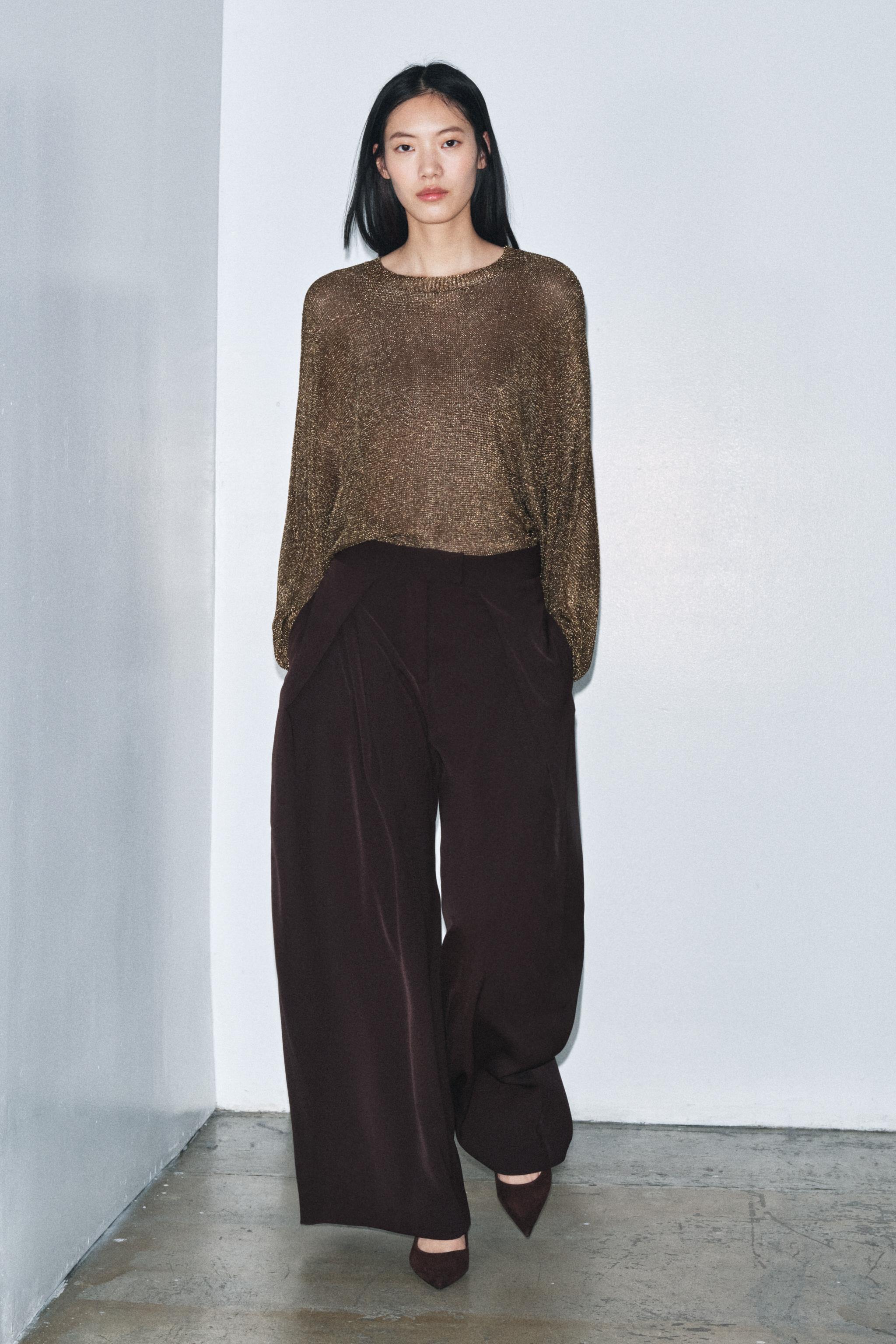ZW COLLECTION FLOWY PLEATED PANTS