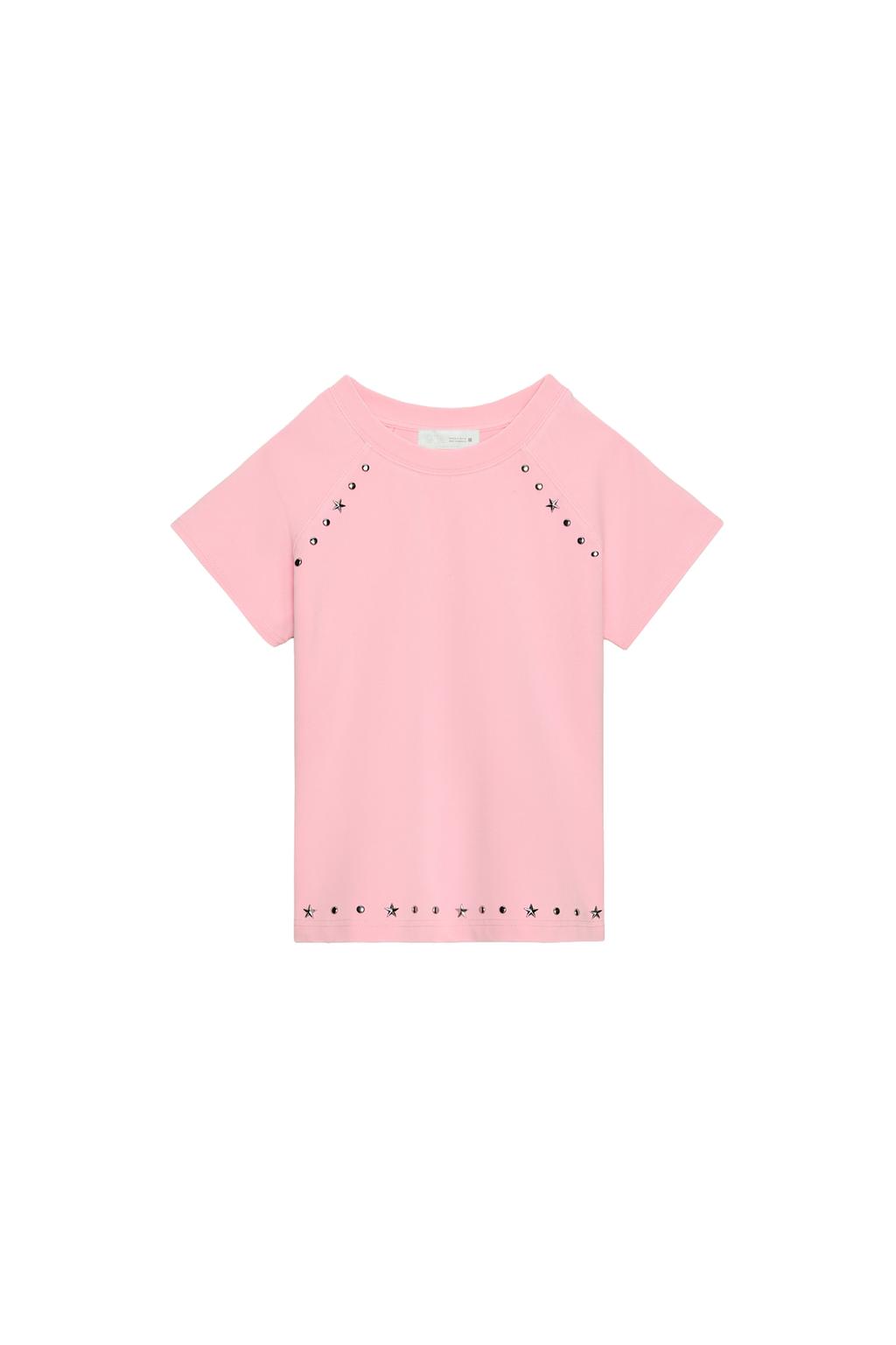 WASHED EFFECT STUDDED T-SHIRT - image 3