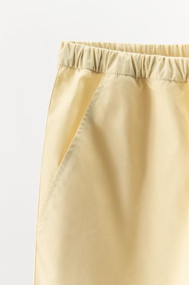 SHORT POPELINE SURPIQÛRES - Écru de Zara - Image 8