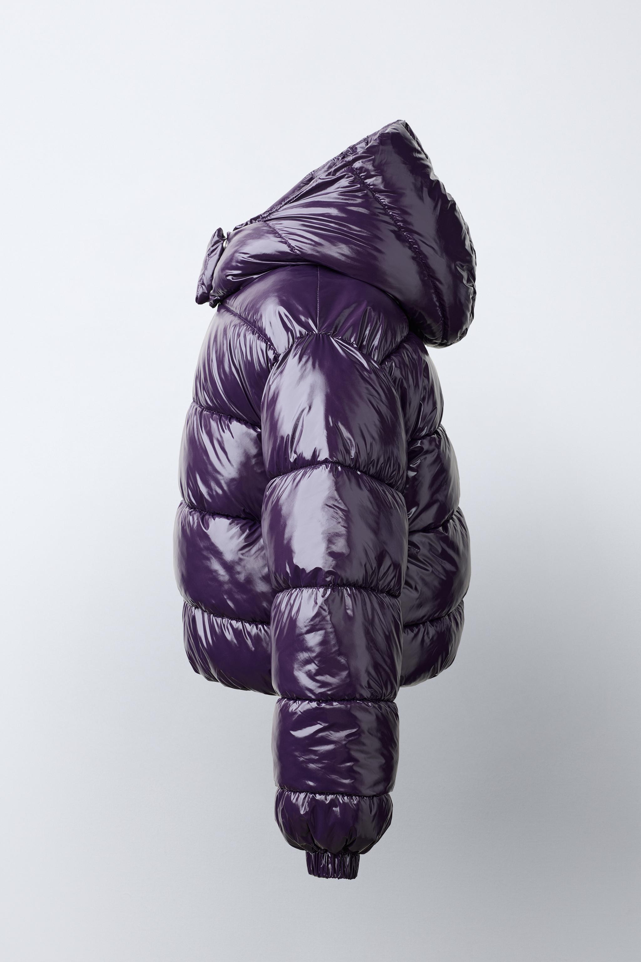 BLOUSON REMBOURRÉ CAPUCHE BRILLANT