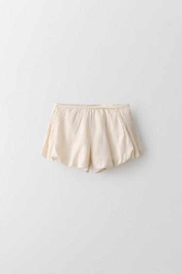 6-10 AÑOS/ SHORT BOMBACHO ALGODÓN LINO LIMITED EDITION - Crudo de Zara