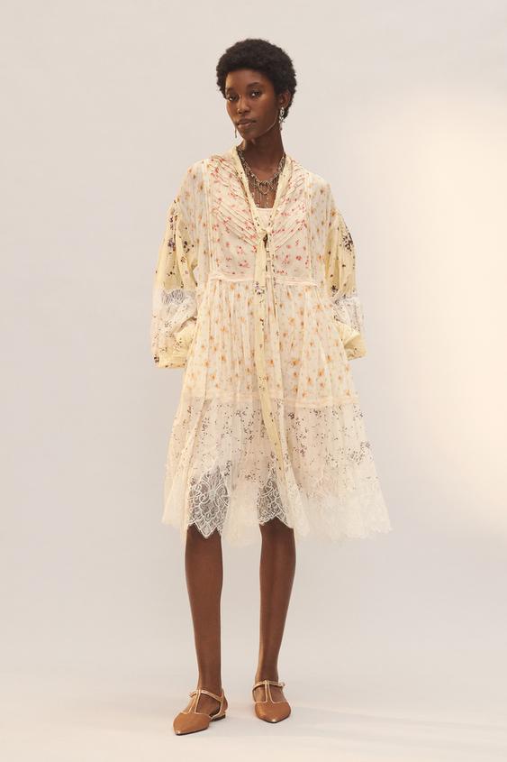 vestido patchwork python - loja online de roupas... VESTIDO PATCHWORK ESTAMPADO LIMITED EDITION - estamp-1 | ZARA Brasil