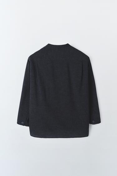 CHECK SHIRT - Blue / Grey by Zara - Image 1