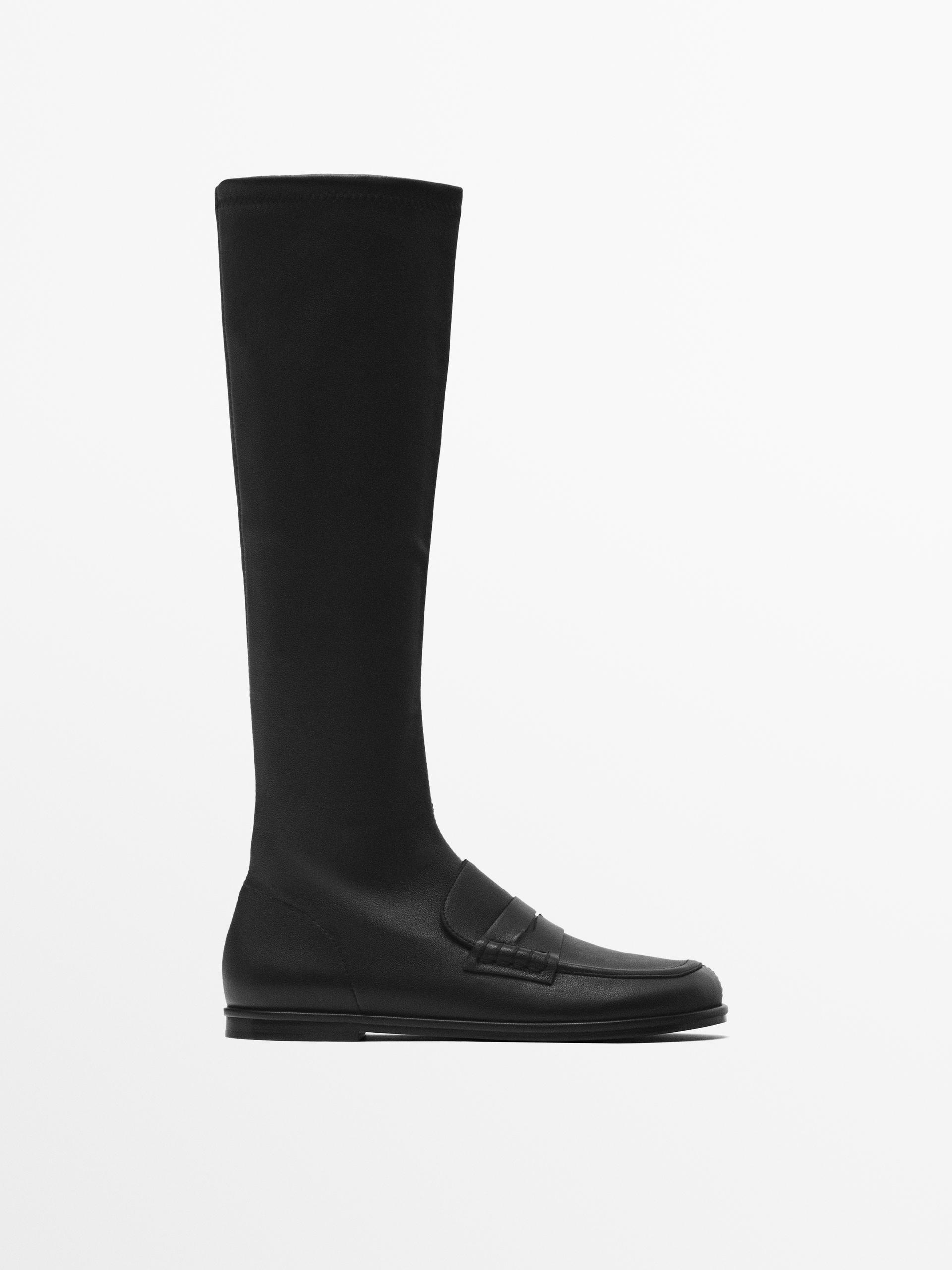 Knee high sock boots zara hotsell