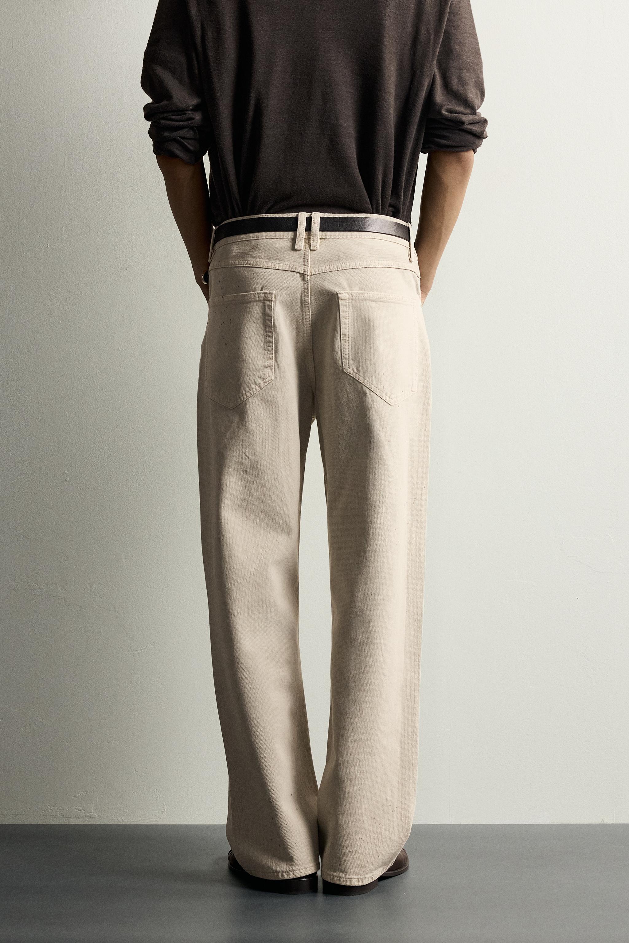 Мужские джинсы Zara RELAXED FIT JEANS — фото 3