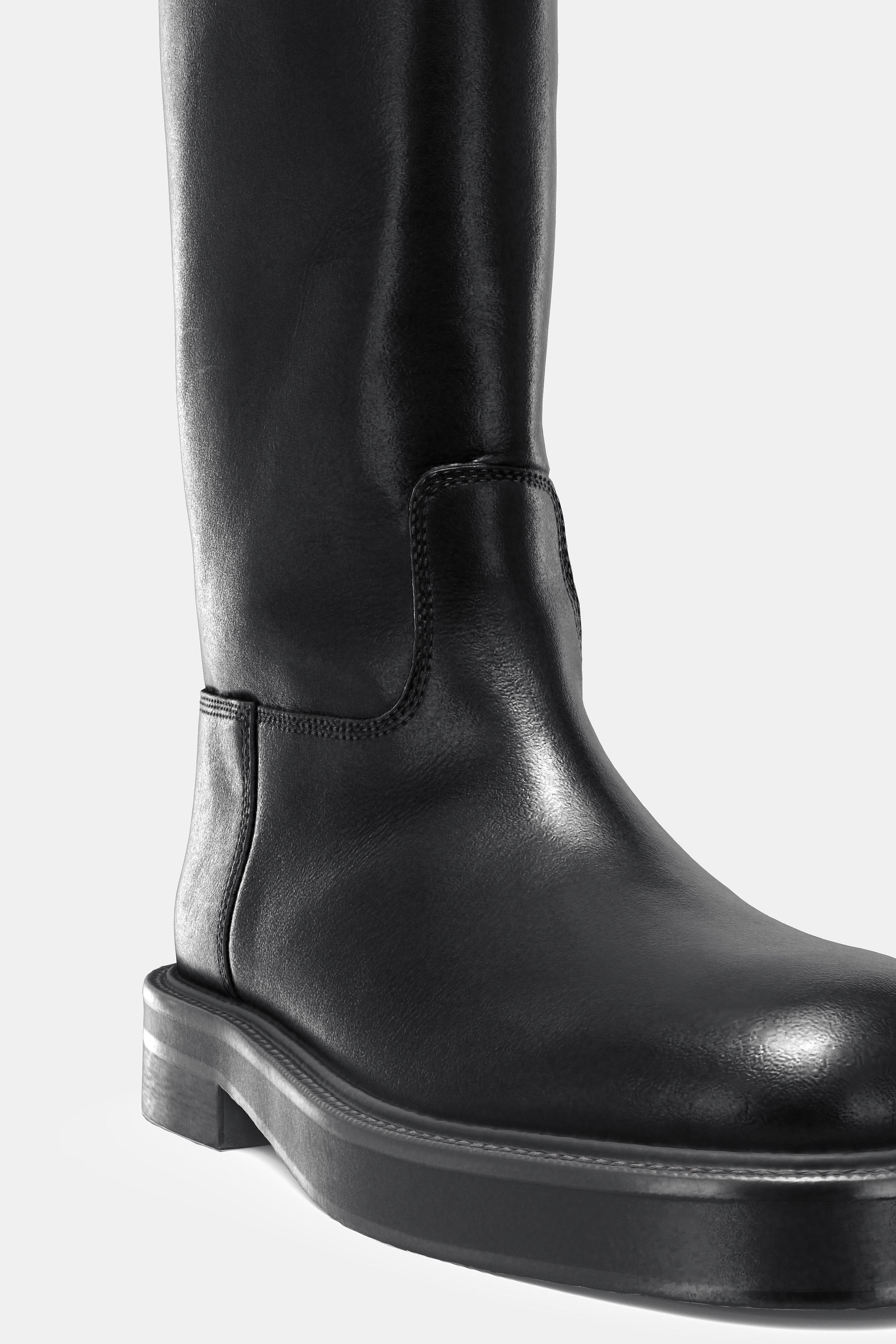 BOTTE CUIR ÉDITION LIMITÉE - Noir de Zara