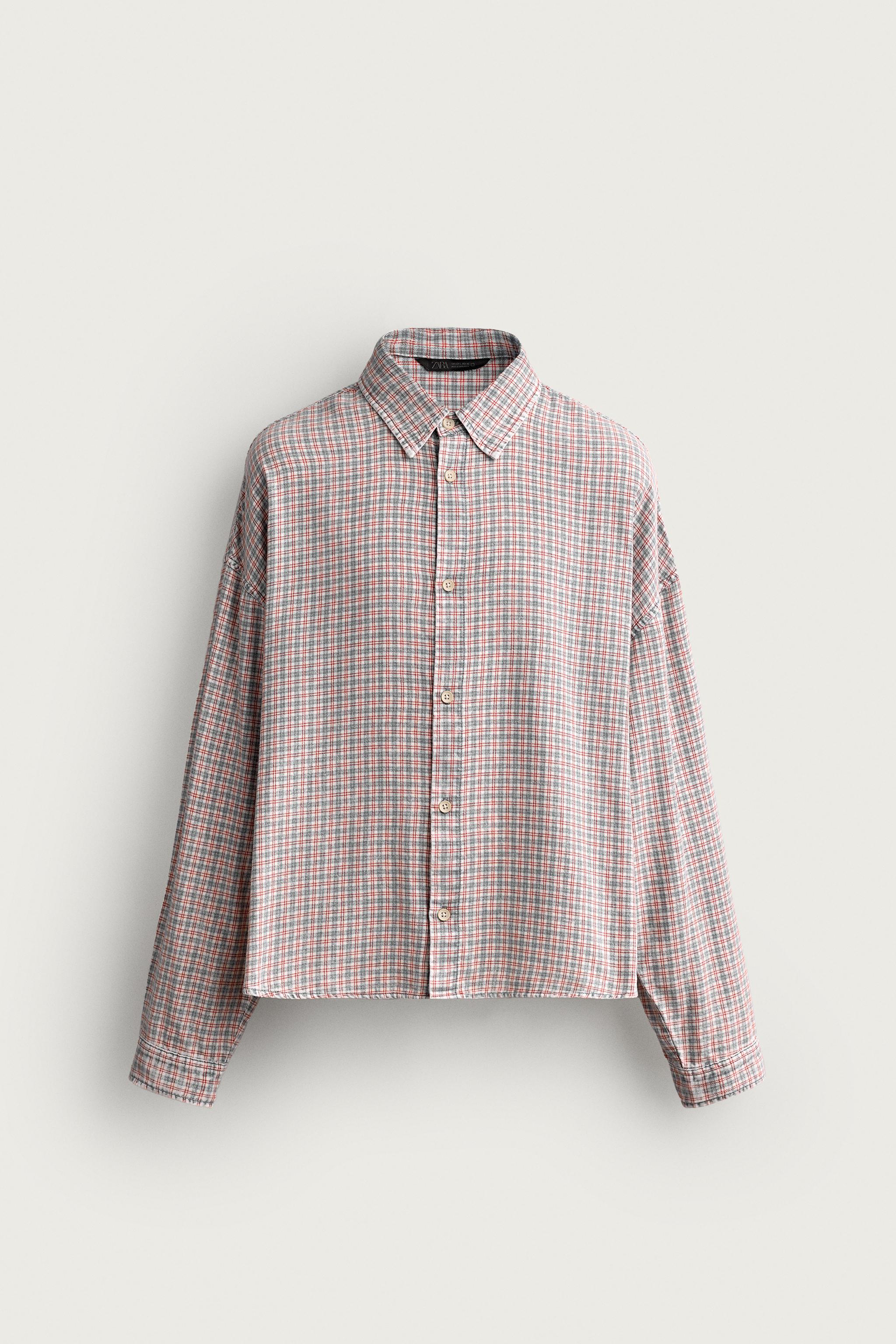 CHEMISE COUPE DÉCONTRACTÉE À CARREAUX