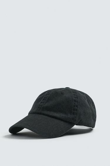 WASHED COTTON CAP - Navy blue by Zara