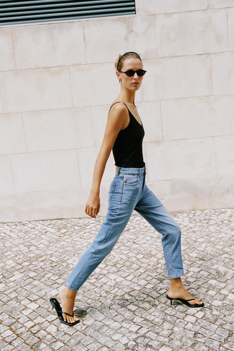 Jeans de tiro alto estilo mom Z1975 4