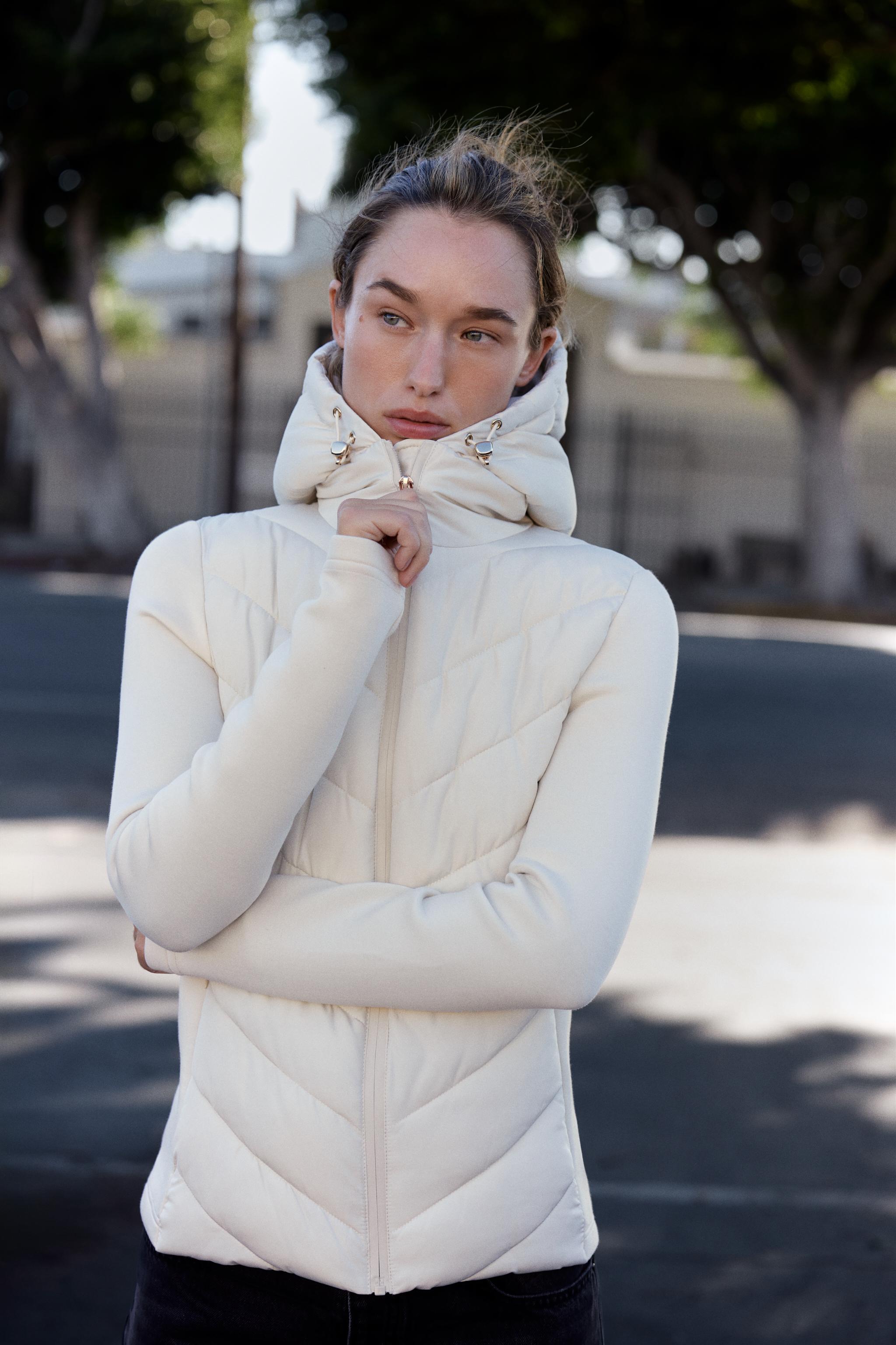 COMBINATION HOODED PUFFER JACKET