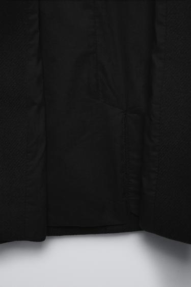 WOOL BLEND COAT - Black by Zara - Image 5