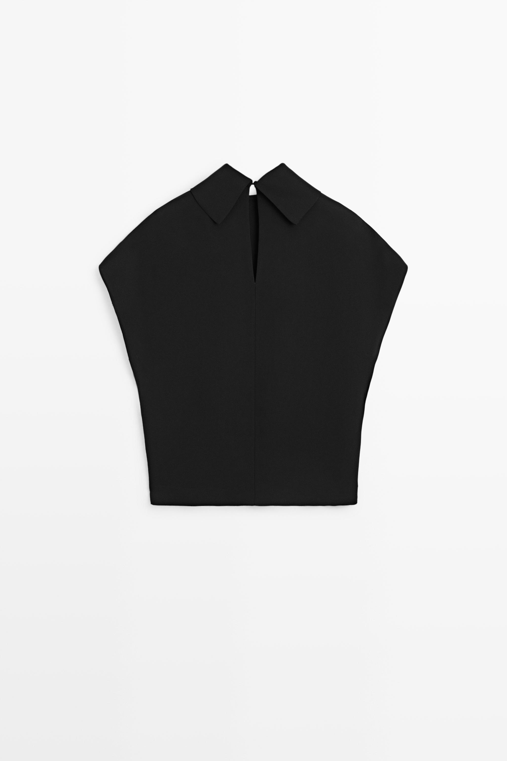 Top col roulé emmanchures larges