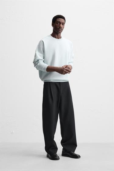 SOFT PATCH SWEATSHIRT - Light blue by Zara