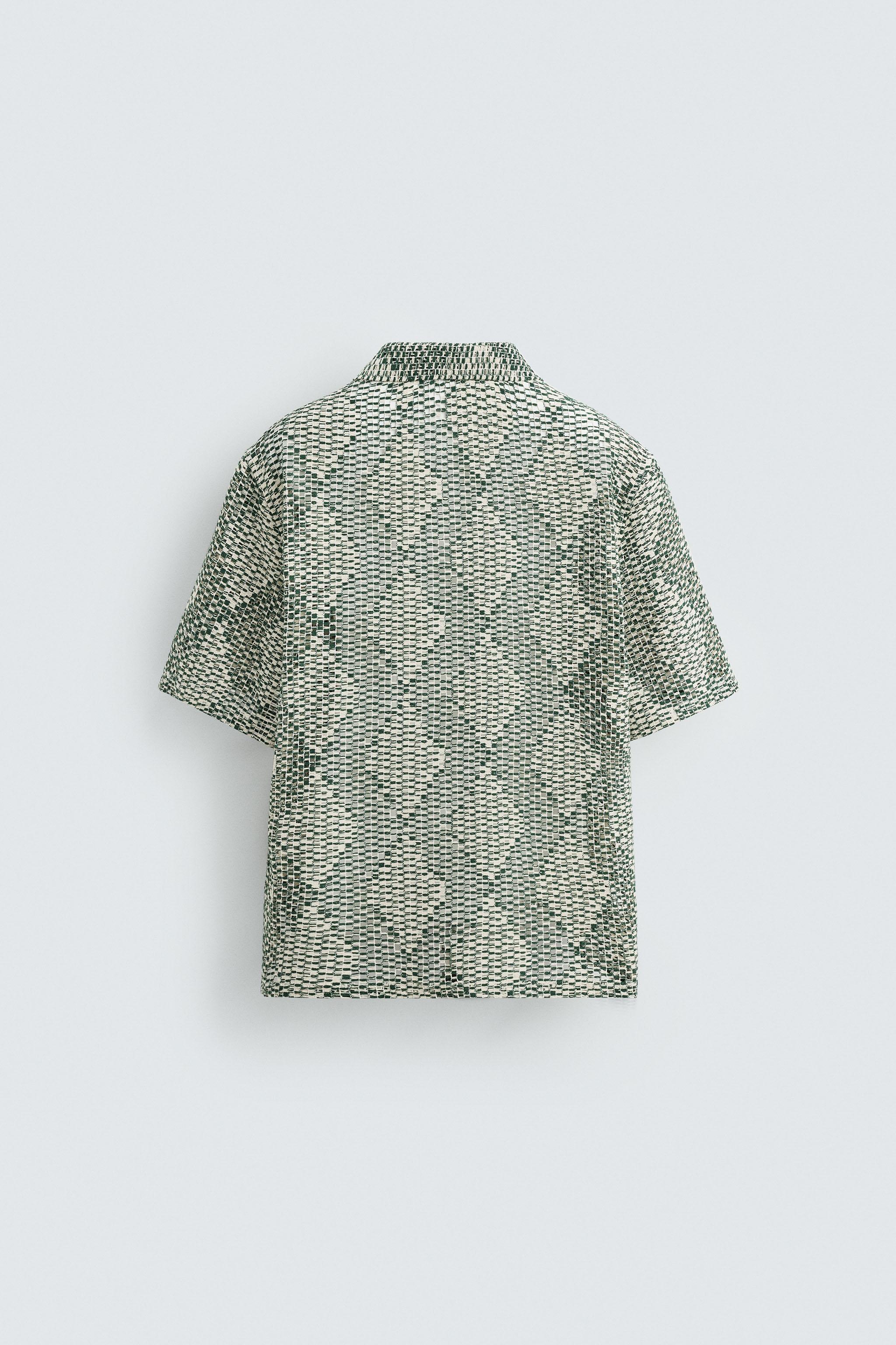 TEXTURED CROCHET SHIRT