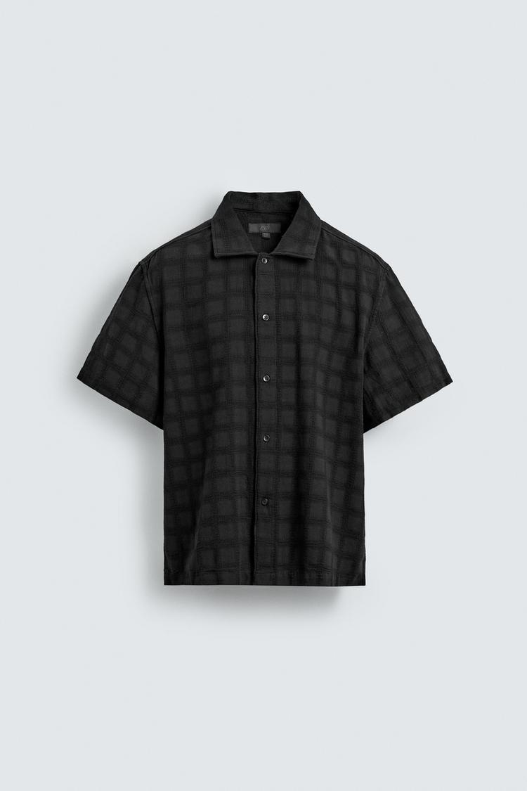 ZARA WASHED TEXTURED SHIRT