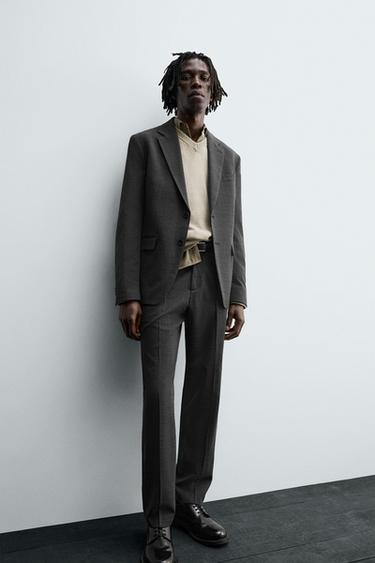 WOOL SUIT BLAZER - Black by Zara - Image 5
