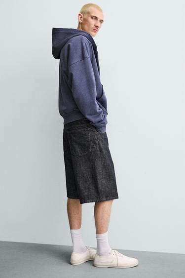 BAGGY FIT DENIM BERMUDA SHORTS - Indigo by Zara - Image 5