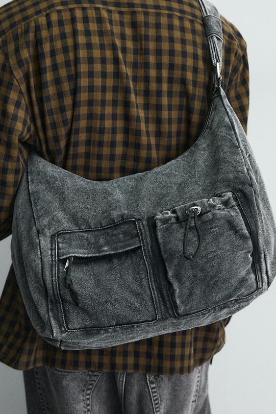 MULTI-POCKET DENIM BAG