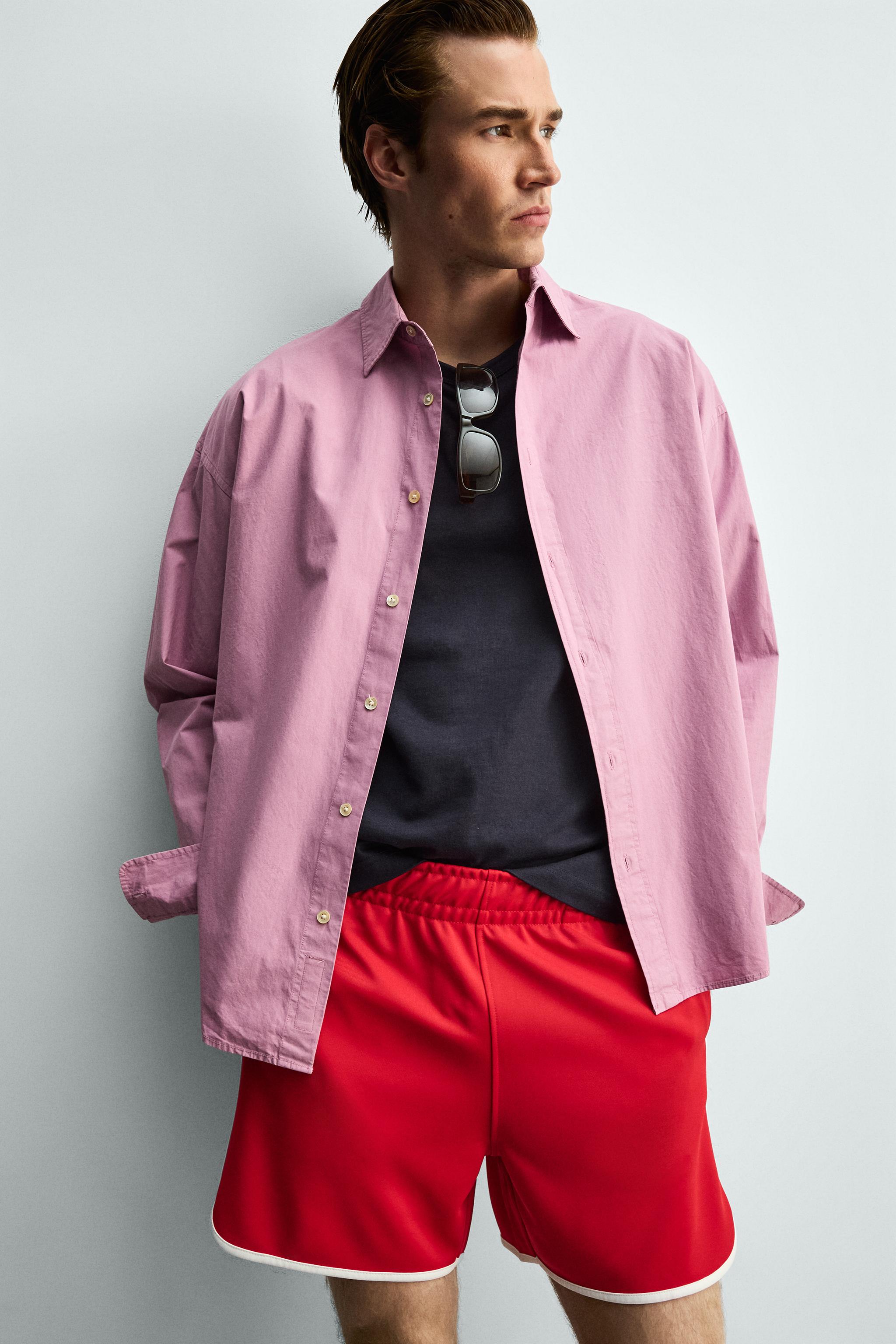 SHORTS WITH CONTRAST PIPING