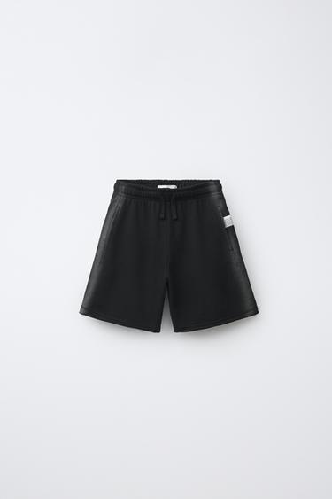 GARMENT-DYED BERMUDA SHORTS - Black by Zara