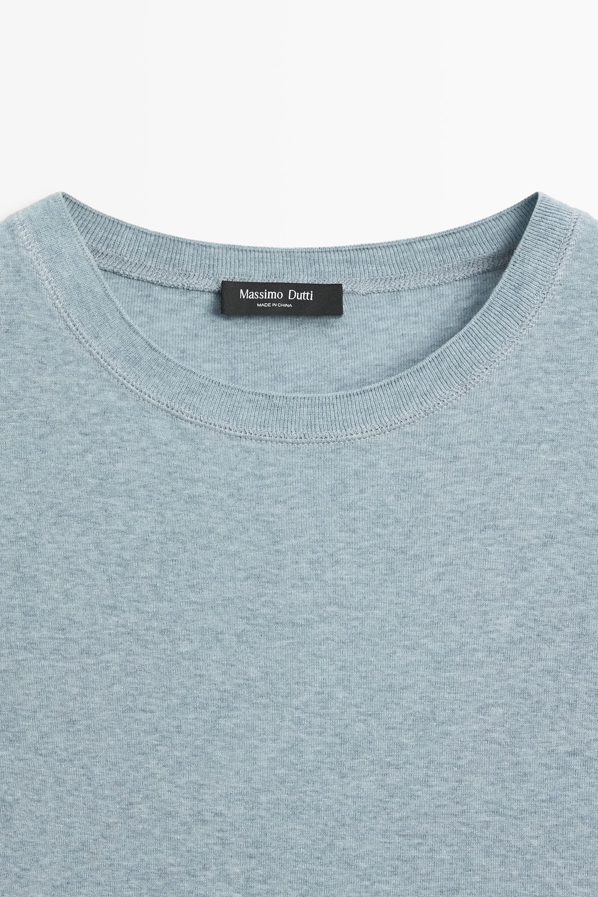 T-shirt à manches courtes en coton mélangé