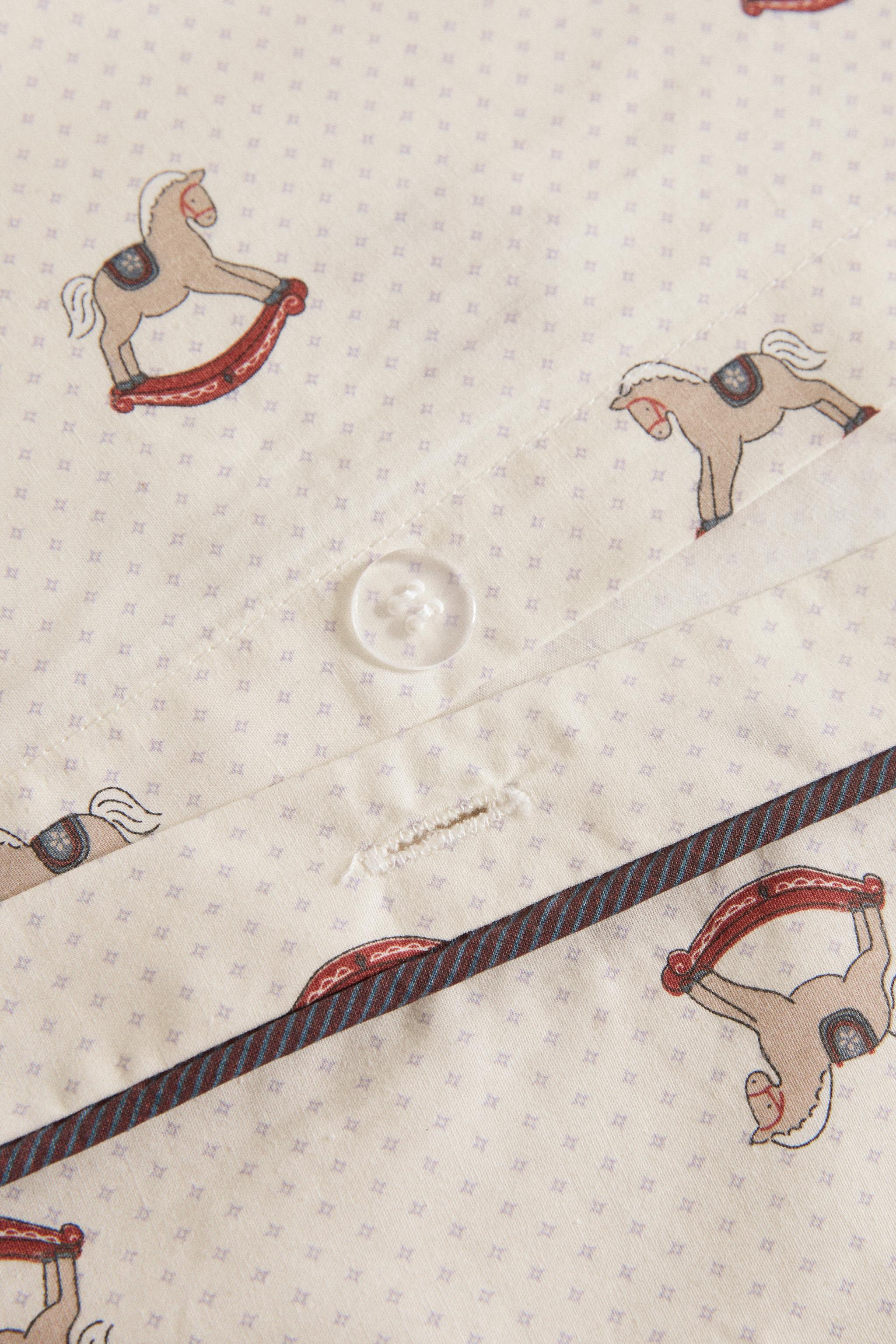 HOUSSE DE COUETTE ENFANT CHEVAL NOËL