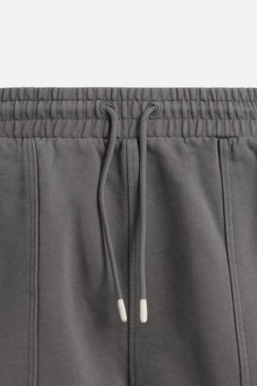 RELAXED FIT JOGGER BERMUDA SHORTS - Dark anthracite by Zara - Image 7