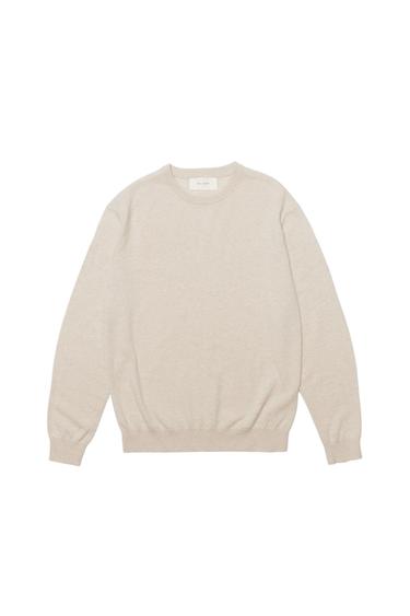 100% CASHMERE SWEATER - Ecru / Marl by Zara