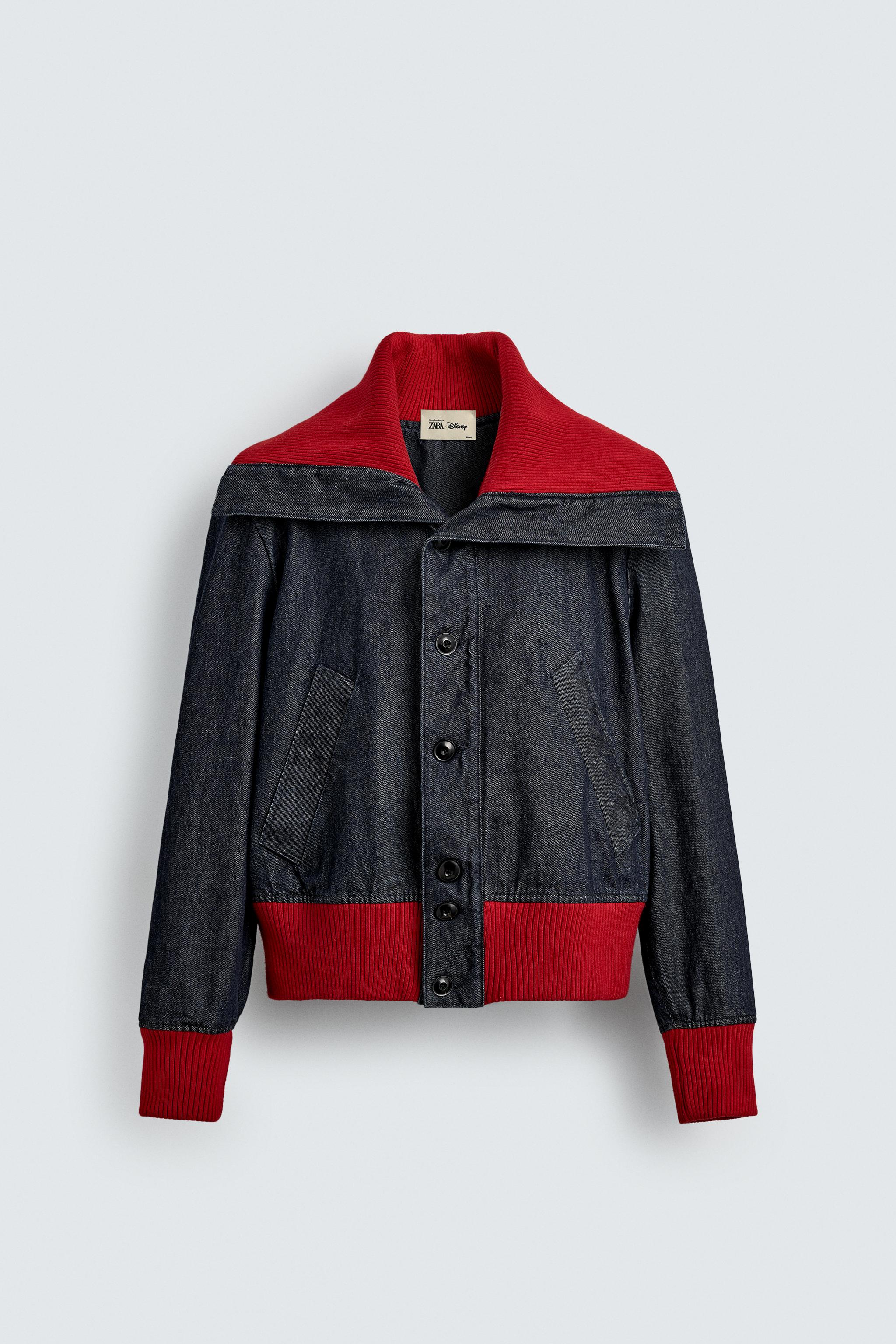 RIB DENIM JACKET HARRY LAMBERT FOR ZARA X DISNEY - Navy blue