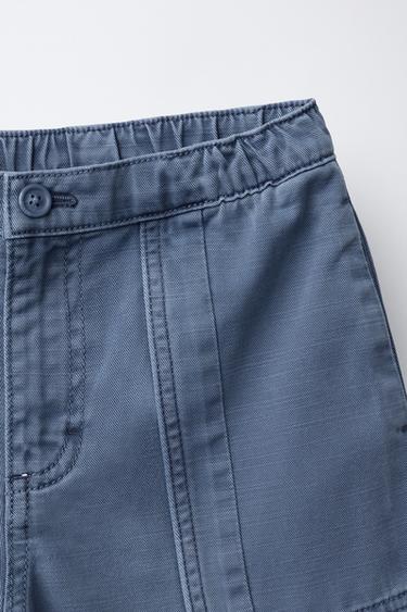 BALLOON TROUSERS WITH SEAM DETAIL - Blue by Zara - Image 2