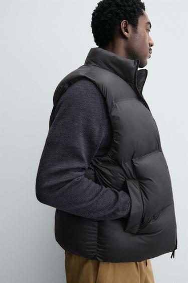 GILET MATELASSÉ DÉPERLANT - Noir de Zara - Image 4