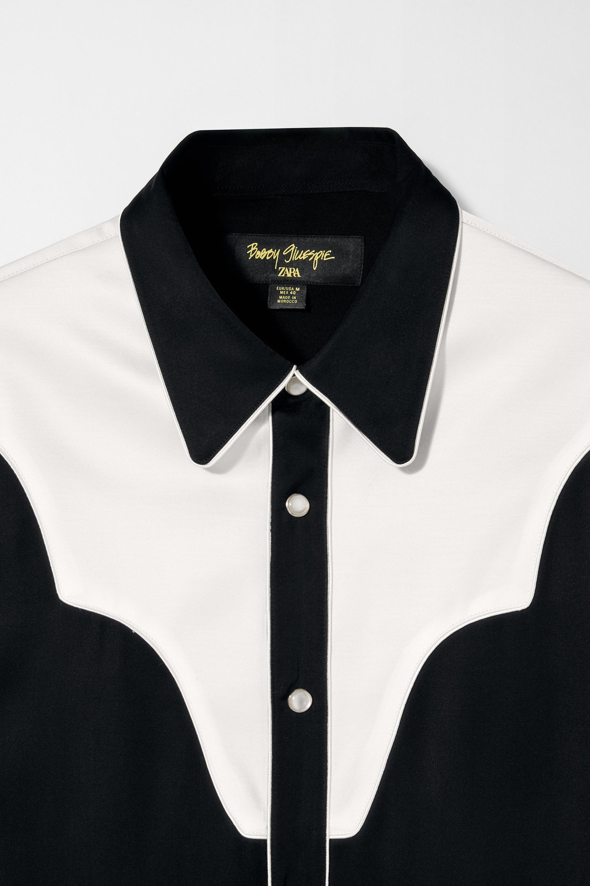 CHEMISE WESTERN À CONTRASTE BOBBY GILLESPIE X ZARA
