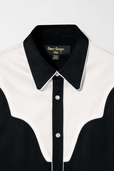 CONTRAST WESTERN SHIRT BOBBY GILLESPIE X ZARA - Black de Zara - Image 2