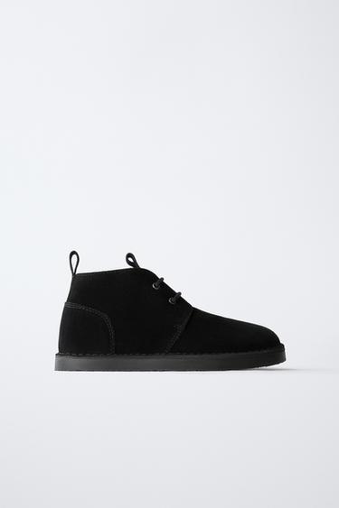 LINED LEATHER BOOTS - Black by Zara