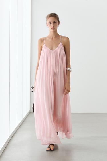 Zara Flowing pleated spaghetti strap dress - 142 - Image 0