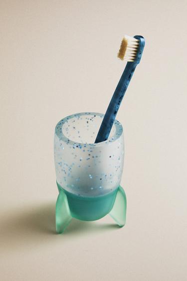 Zara KIDS' SPACESHIP TOOTHBRUSH TUMBLER - Blue